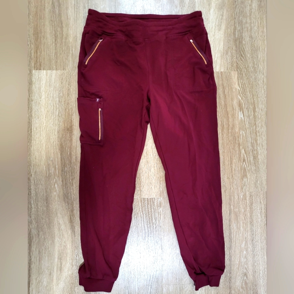 Burgundy Scrub Pants XL